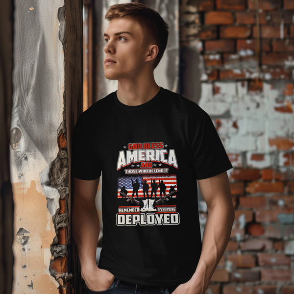 God Bless America & the Deployed T-Shirt