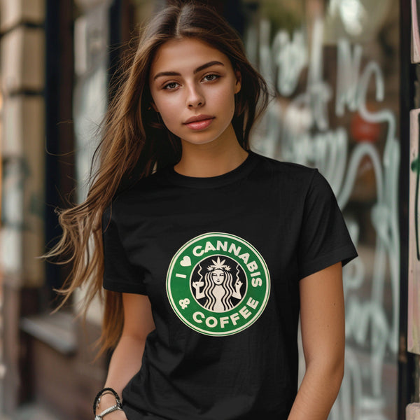 I ♥️ Cannabis & Coffee T-Shirt